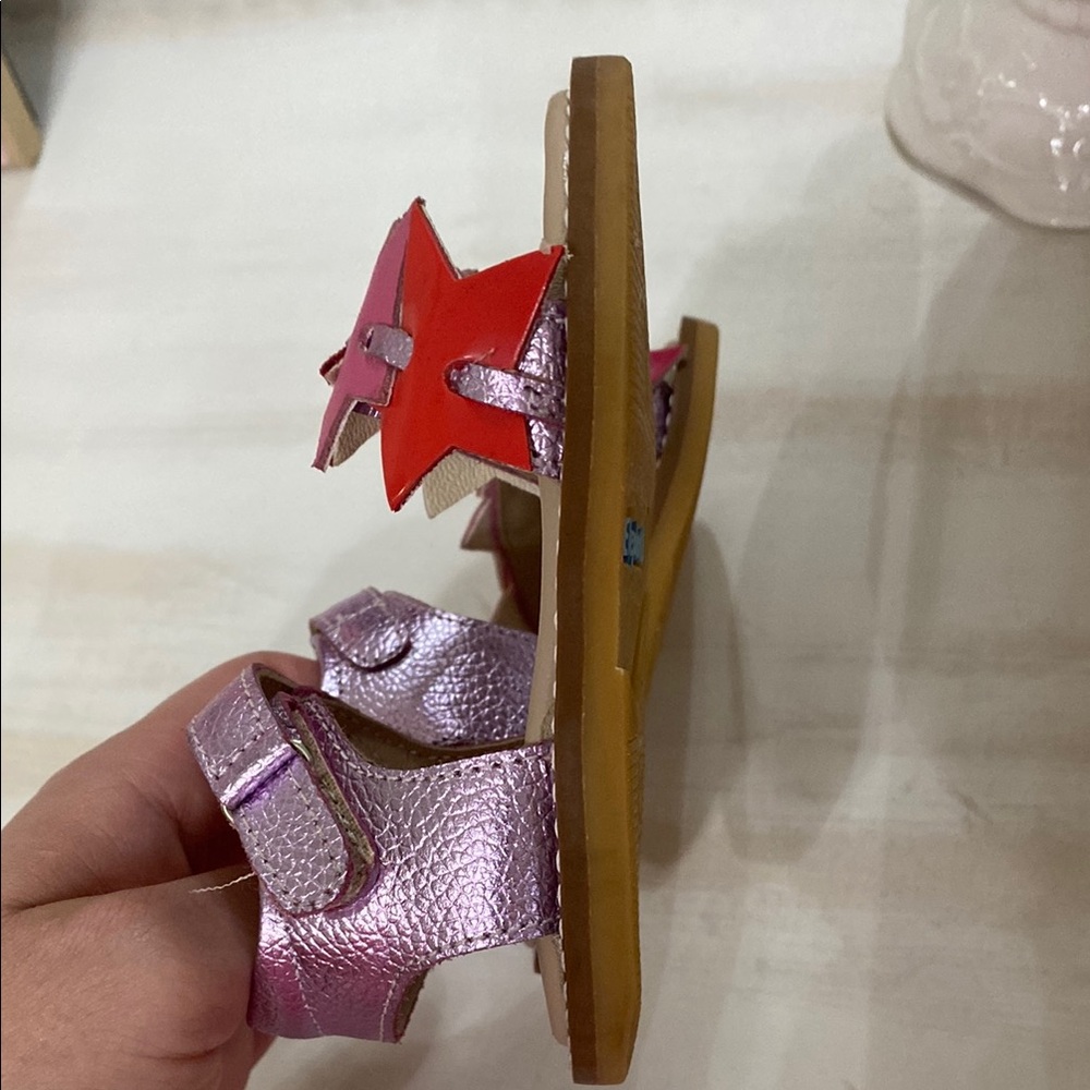 Elephantito Pink and Red Star Sandals - Picture 7 of 7